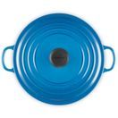 Le Creuset Cast Iron Round Casserole 26cm Marseille Blue additional 4