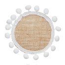 Creative Tops Naturals Pack Of 4 Hessian and Pom Pom Edge Tablemats or Coasters additional 3