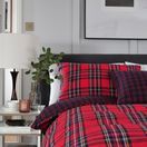 Duvet Cover Set Red Tartan additional 1