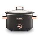 Tower Slow Cooker 3.5ltr Cavaletto Black &amp; Rose Gold additional 1