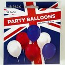 Party Balloons Red, White and Blue Pk18 additional 1