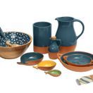 Dexam Sintra Spotted Mango Wood Salad Bowl 27cm Ink Blue additional 3