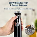 Tower 4 in 1 Hand Blender Black T12077 additional 4