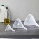 Whitefurze Clear Plastic Funnel 14cm additional 2