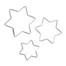 Tala Set of 3 Star Biscuit Cutters 10A09519 additional 3
