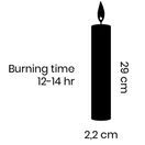 Cidex Rustic Candle Ivory 29cm additional 3