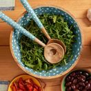 Dexam Sintra Spotted Mango Wood Salad Bowl 27cm Duck Egg additional 3