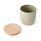 Idilica Medium Kitchen Canister with Beechwood Lid Putty additional 3