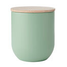 Idilica Small Kitchen Canister with Beechwood Lid Green additional 1