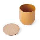 Idilica Small Kitchen Canister with Beechwood Lid Yellow additional 5