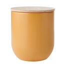 Idilica Small Kitchen Canister with Beechwood Lid Yellow additional 1