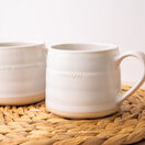 KitchenCraft Mikasa Farmhouse 'Love You' Stoneware Mug Set of 2 additional 2