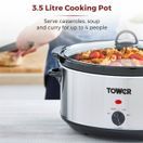 Tower Slow Cooker 3.5ltr Stainless Steel T16039Y additional 3