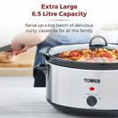 Tower Slow Cooker 6.5ltr Stainless Steel T16040Y additional 4