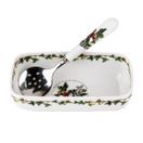 Portmeirion The Holly and The Ivy Cranberry Dish &amp; Spoon additional 2
