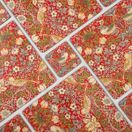 Morris &amp; Co Pack of 6 Strawberry Thief Red Coasters or Placemats additional 1