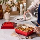 Le Creuset Stoneware Heritage Square Cerise Dish with Lid 23cm additional 2