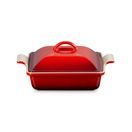 Le Creuset Stoneware Heritage Square Cerise Dish with Lid 23cm additional 3