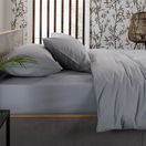 The Lyndon Company Fitted Sheets 200 Thread Count Silver additional 1