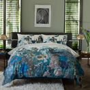 The Lyndon Company Tivoli Blue 180 Thread Count Cotton Digital Printed Duvet Cover additional 3