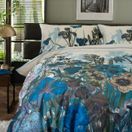 The Lyndon Company Tivoli Blue 180 Thread Count Cotton Digital Printed Duvet Cover additional 1