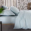 The Lyndon Company Duvet Cover Set 200 Thread Count Duckegg additional 2