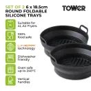 Tower Air Fryer Foldable Round Silicone Tray Pack of 2 additional 2