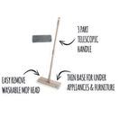 Greener Cleaner 100% Recycled Plastic Telescopic Microfibre Flat Mop additional 1