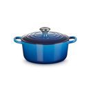 Le Creuset Classic Cast Iron Round Casserole 24cm Azure additional 2