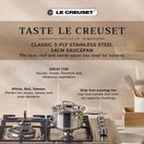 Le Creuset 3ply stainless steel Saucepan and Lid 14cm additional 2