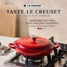 Le Creuset Cerise Signature Cast Iron Shallow Casserole Dish 22cm additional 3