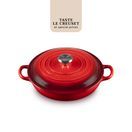 Le Creuset Cerise Signature Cast Iron Shallow Casserole Dish 22cm additional 1