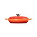 Le Creuset Volcanic Signature Cast Iron Shallow Casserole Dish 22cm additional 4