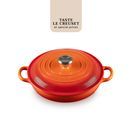 Le Creuset Volcanic Signature Cast Iron Shallow Casserole Dish 22cm additional 1