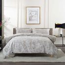 Chatsworth Crushed Velvet Duvet Set Natural additional 1