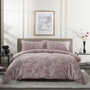 Chatsworth Crushed Velvet Duvet Set Pink additional 1