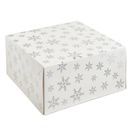 Xmas Cake Box Foil Silver Snowflake 10inch J189 additional 1
