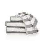 The Lyndon Company Boston Stripe Cotton Towels Silver additional 2