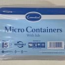 Essential Housewares Plastic Microwave Container &amp; Lid 650ml Pk5 additional 1