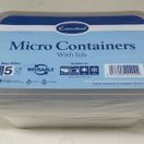 Essential Housewares Plastic Microwave Container &amp; Lid 650ml Pk5 additional 2