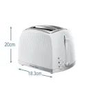 Russell Hobbs Honeycombe 2 slice White Toaster additional 6