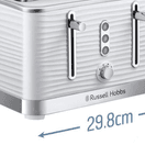 Russell Hobbs Inspire White Toaster 4 Slice additional 3