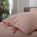 The Lyndon Company Soft Washed Cotton Bedlinen Duvet Cover Set Pink additional 5