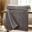 Throw Snuggle Touch Dark Grey 140x180cm additional 1