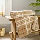 Throw Snuggle Check Umber 140x180cm additional 1