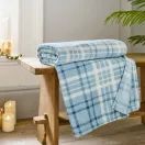 Throw Snuggle Check Ocean 140x180cm additional 1