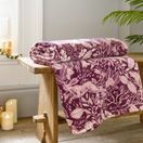 Deyongs Winter Forest Microfibre Printed Throw Pink 140x180cm additional 1