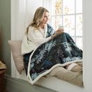 Deyongs Peacocks Teal Heated Throw 140x180cm additional 1