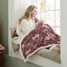 Deyongs Woodland Folk Wine Heated Throw 140x180cm additional 1