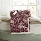 Deyongs Woodland Folk Wine Heated Throw 140x180cm additional 2